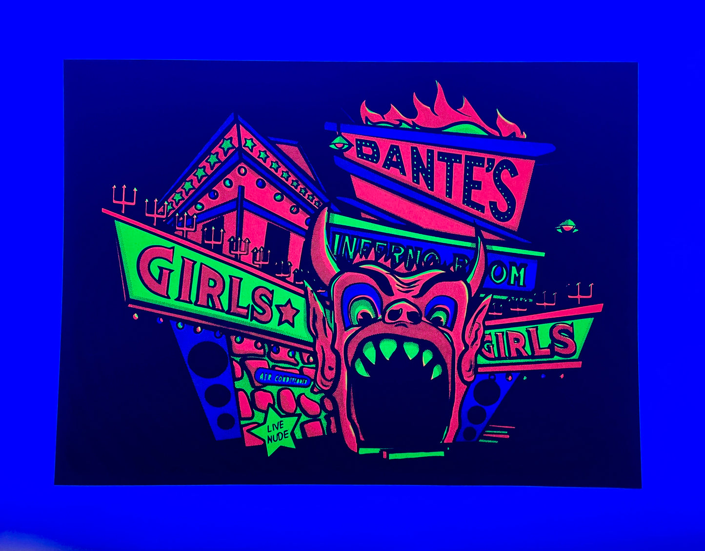 Dante’s Blacklight Print