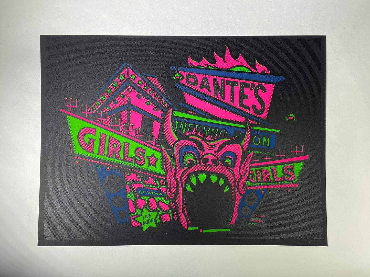 Dante’s Blacklight Print